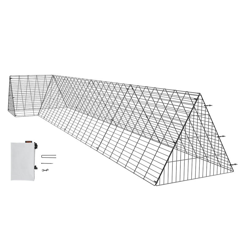 Vistu tuneļi dārzam 400 x 100 x 61,5 cm ar stūra rāmjiem