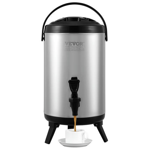 Nerūsējošā tērauda izolēts dzērienu dozators, 2 galoni 7,6 L, modelis WNS-2