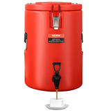 Stainless Steel izolēts dzērienu dozators 4,5 gal/17,2 L ar krāna rokturi