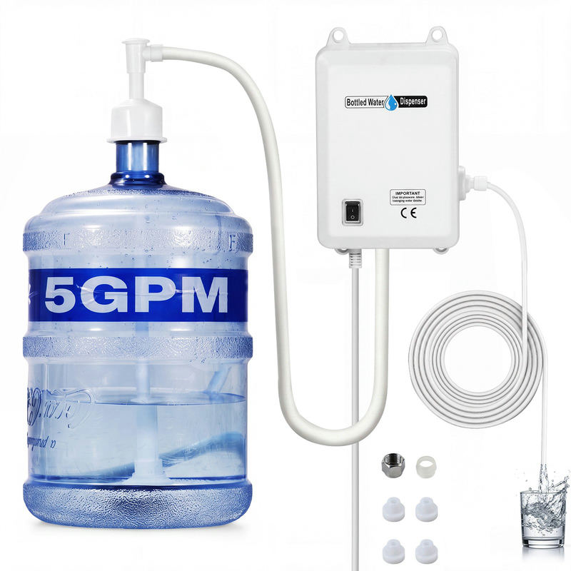 VEVOR ūdens pudeļu sūknis 3,8 l/min, 40 PSI ar 609,6 cm PE cauruli