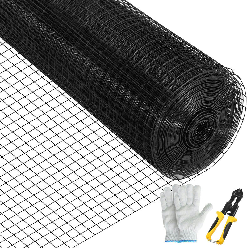 Metāla stiepļu siets 24" x 100' ar 1" x 1" sietu, 16 gauge, cinkots tērauds ar vinila pārklājumu