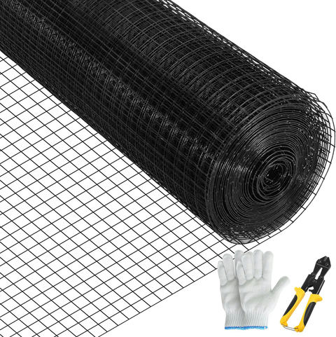 Metāla stiepļu siets 24" x 100' ar 1" x 1" sietu, 16 gauge, cinkots tērauds ar vinila pārklājumu