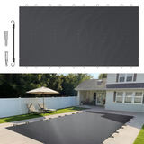 VEVOR drošības pārvalks baseinam 4 x 8 m, PVC, pelēks