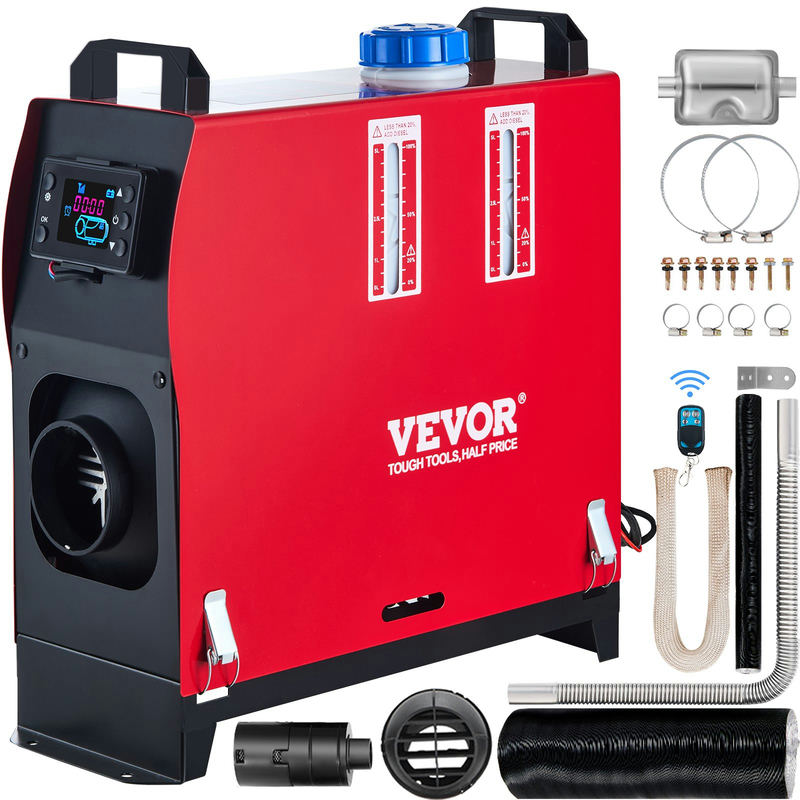 VEVOR 12V dīzeļa gaisa sildītājs 5–8KW ar LCD un tālvadību