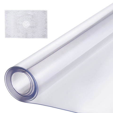 VEVOR caurspīdīgs PVC galda pārklājs 42 x 96 collas, 1,5 mm