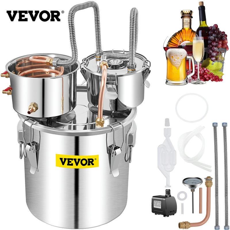 Alkohola destilators 50 L ar kondensatoru un thumper keg
