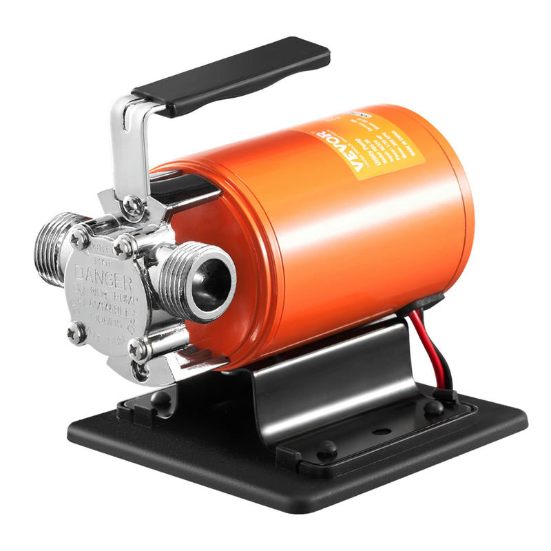 VEVOR 12V DC ūdens pārneses sūknis, 23 L/min, 75 W, ar 183 cm šļūteni