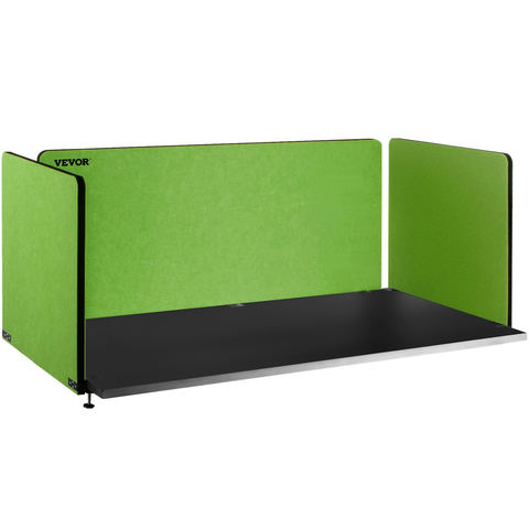 VEVOR galda starpsiena 60'' ar 3 akustiskiem paneļiem, zaļa