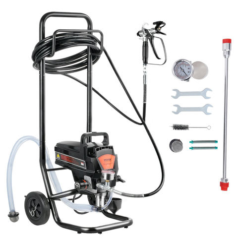 Statīvais bezgaisa krāsas smidzinātājs 950W 3000 PSI ar ratiņiem