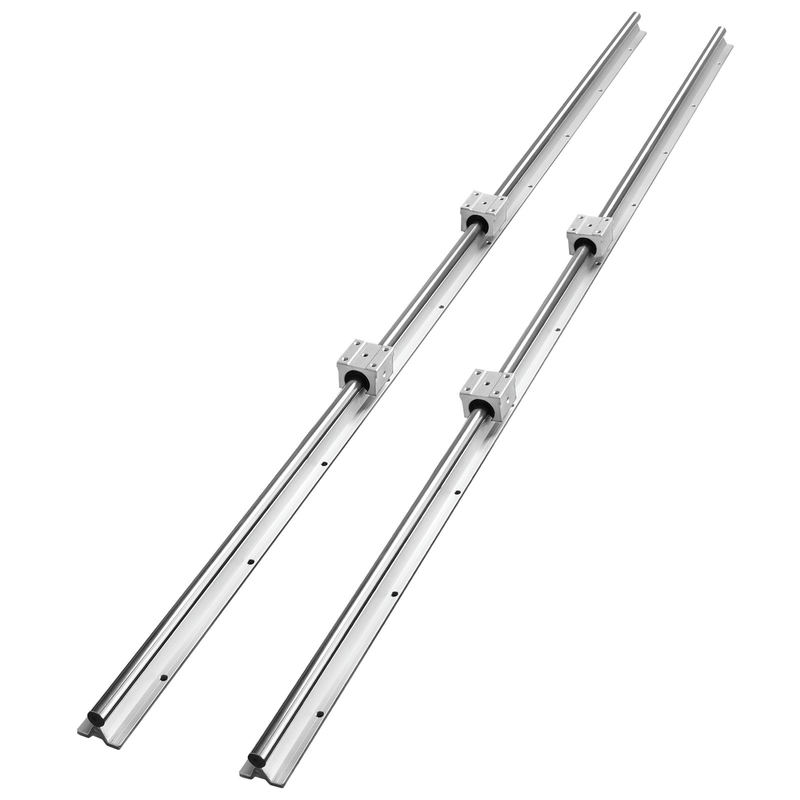 VEVOR SBR16 lineāro vadotņu komplekts, 1500 mm, 2 sliedes un 4 bloki