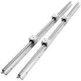 VEVOR SBR20 lineāro vadotņu komplekts, 1000 mm, 2 vadotnes un 4 SBR20UU slīdkalniņi