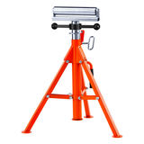 Rullīšu statīvs, izturīga 1134 kg nestspēja, 700–1320 mm augstumā regulējams, salokāms #45 tērauda balsts caurulēm un