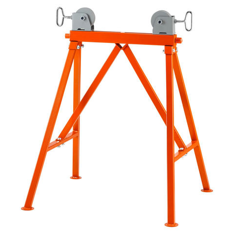 Cauruļu statīvs ar rullīšu galvu 1134 kg slodzei, 5,1–91,4 cm caurulēm, 45# tērauds