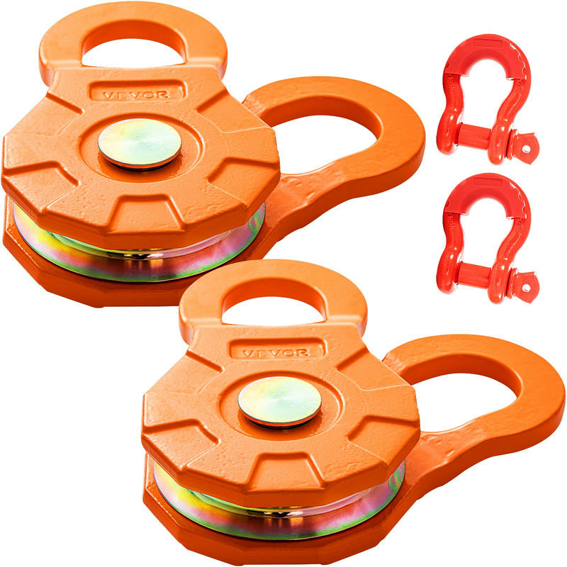 VEVOR snatch block 11T, 25 000 lbs, 2 gab., tērauda bloks vinčai